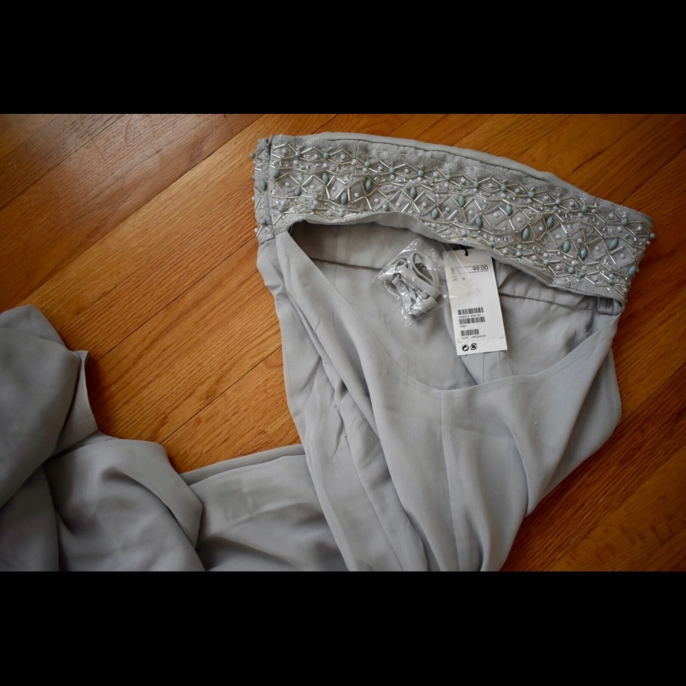 Prom/Formal Dress size 6 Grey Strapless Cutout